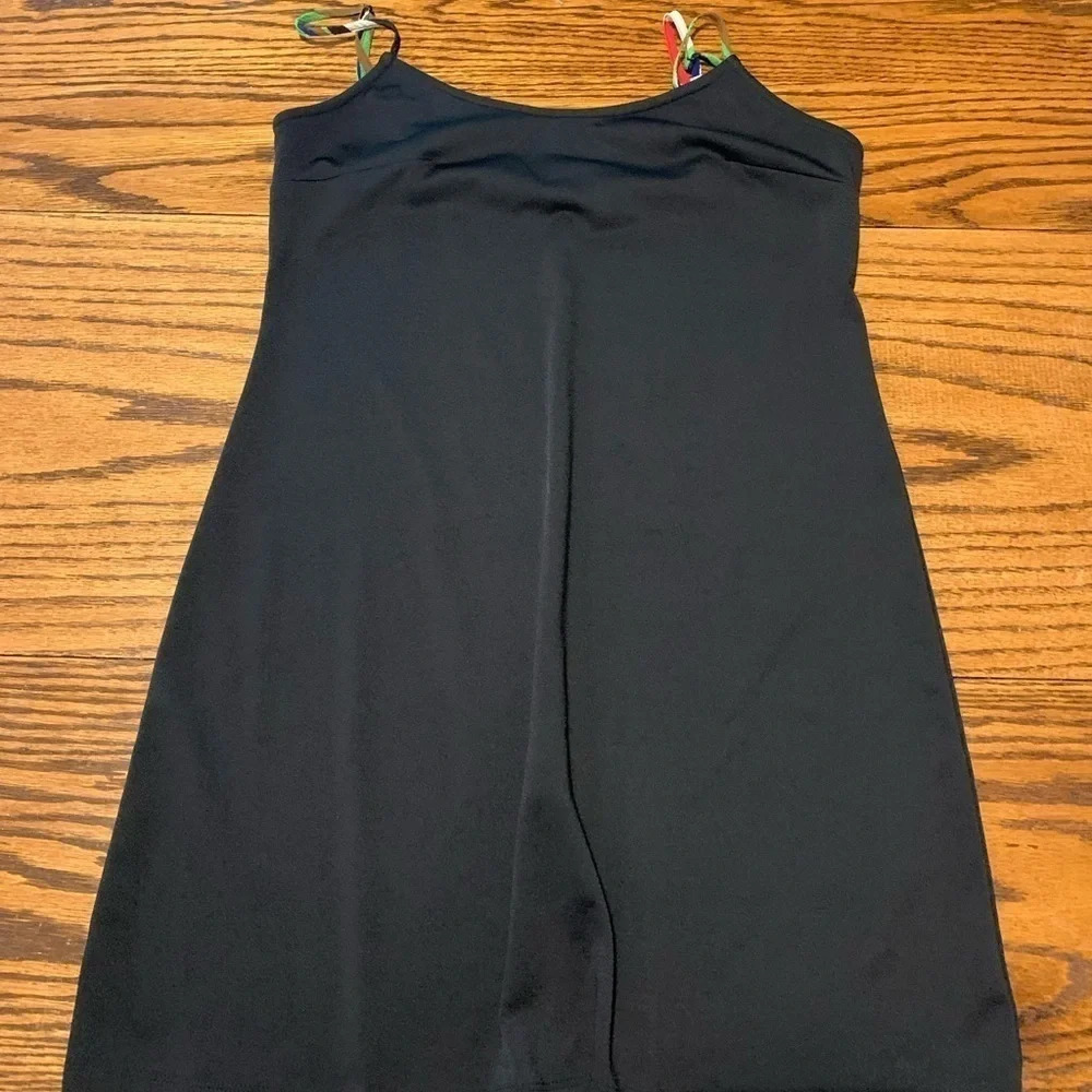 Cache mod print semi sheer silk dress sz small - Picture 5 of 8